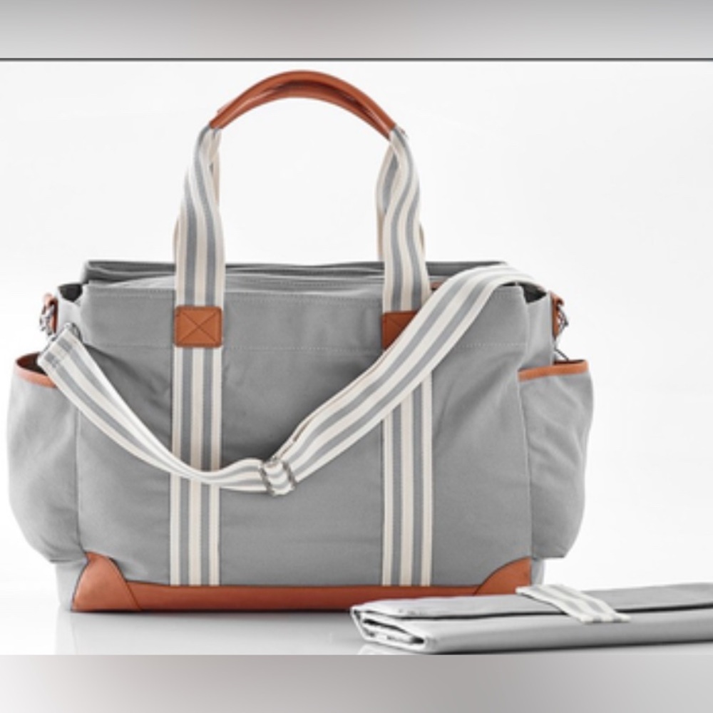 Pottery Barn Diaper Bag - gray
